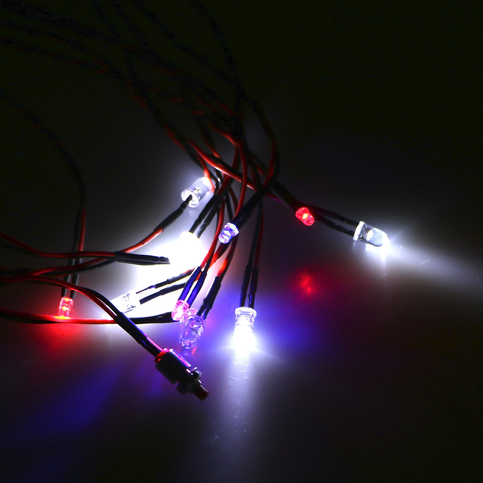 US RC LED Light Kit Brake+Headlight+Signal 2.4G PPM FM For HSP 110 Car